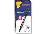 Pennarello Nero Bifacciale (12 Pezzi) Penmate