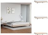 Vidaxl Struttura Letto Cappuccino-Marrone 200X200 Cm In Pelle Finta - Letti & Strutture Letto