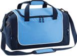Quadra Teamwear Locker Bag PC3790 (Taglia Unica) (Blu Cielo/Blu Navy/Bianco)