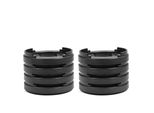 Set Di 8 Pezzi In Plastica Multislot Cuscino Antiscivolo Per Gambe Di Mobili Zerbino Antiscivolo Per Tavolo, Scrivania, Divano, Sedie (Nero)