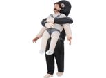 Smiffys - Costume - Uomo/Ladies Unisex SM2505 (Taglia Unica) (Nero/Bianco/Grigio)