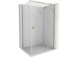 Mexen Mist-H T Cabina Doccia A Battente Destra 90 X 120 Cm, Trasparente, Oro - 8A5T-090-120-50-00-P