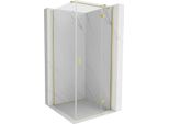 Mexen Mist-H T Cabina Doccia A Battente Destra 85 X 85 Cm, Trasparente, Oro Spazzolato - 8A5T-085-085-55-00-P