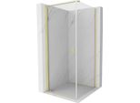 Mexen Mist-B Cabina Doccia A Battente 95 X 95 Cm, Trasparente, Oro Spazzolato - 8A2T-095-095-55-00
