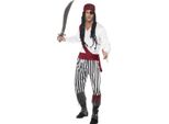 Smiffys - Costume - Uomo SM2843 (L) (Nero/Bianco/Rosso)