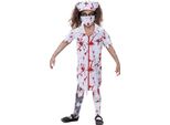 Smiffys - Costume - Ragazze SM1715 (128-134) (Bianco/Rosso)