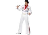 Smiffys - Costume ''Elvis Presley'' - Uomo/Donna Unisex SM1210 (M Regular) (Bianco/Rosso)