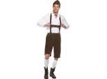 Smiffys - Set Di Costumi Da Uomo SM1937 (M) (Marrone/Bianco)