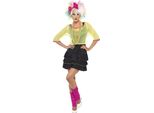 Smiffys - Costume "80S Pop Tart"" - Donna SM2177 (M) (Nero/Giallo)"