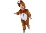 Smiffys - Costume Per Bambini SM1863 (110-116) (Marrone/Bianco)
