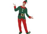 Smiffys - Set Di Costumi Da Uomo - Design Natalizio SM1677 (Xl) (Rosso/Verde)