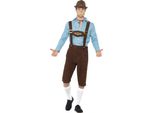 Smiffys - Costume "Festa Della Birra"" - Uomo SM1699 (Xl) (Blu/Marrone)"