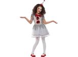 Smiffys - Costume "Vintage"" - Ragazze SM2071 (128-134) (Grigio/Rosso)"