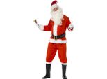 Smiffys - Set Di Costumi "Deluxe"" Per Uomo - Design Natalizio SM642 (Xl) (Rosso)"
