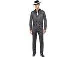 Smiffys - Costume Da "Gangster"" Per Uomo SM998 (M Regular) (Nero)"