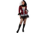Smiffys - Costume - Donna SM2416 (L) (Rosso/Nero)