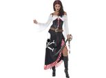 Smiffys - Costume "Sultry"" - Donna SM2657 (L) (Nero/Bianco)"