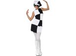 Smiffys - Costume Party "Anni '60"" - Donna SM3016 (40 It) (Nero/Bianco)"