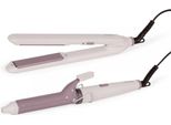Set Piastra E Ferro Arricciacapelli Viola 200°C Livoo Dos215