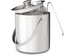 Secchiello Per Ghiaccio Da 2 Litri Con Coperchio E Pinze, Contenitore Per Cubetti Di Ghiaccio, Refrigeratore Per Vino