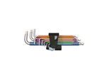 Wera 3950/9 Hex-Plus Multicolour Stainless 1 WinkelschlüSselsatz, Metrisch, Edelstahl, 9-Teilig (05022669001)