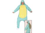 Tartaruga Costume Uomo Animale Tuta Con Cappuccio Gioco Ninja Carnevale Cappuccio Steiner Giallo Pancia Guscio Ebenes, Taglia: 52 - 54 (L) Colore: Blu