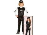 Costume Fbi Junior Poliestere Nero Mt 5-6 Anni