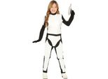 Supereroe Guerriero Cosmico Costume Carnevale Missione Spazio Avventura Cartoon Figura Bambini Festa Film Scifi Outfit Ruolo, Taglia: 110/116 Colore: Bianco