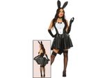 Addio Al Celibato Coniglietto Vestito Da Cocktail Orecchie Da Coniglietto Nero Eleganza Affascinante Costume Accessori, Taglia: 38 - 40 (M) Colore: Bianco
