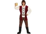 Costume Da Taverniere Medievale Abbigliamento Da Festival Di Carnevale Stile Vintage, Taglia: 52 - 54 (L) Colore: Marrone