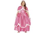 Principessa Dreamlike Inverno Carnevale Incanto Costume Abito Cappuccio Reale Fiaba Regina Festive Glamour Fantasia Carnevale Alla Moda Brillare Impressionante, Dimensioni: 110/116 Colore: Rosa