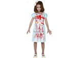 Costume Da Sorelle Fantasma Per Halloween, Vestito Blu Rosso Spettrale Per Bambini, Taglia: 140/146 Colore: Blu