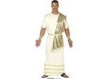 Costume Toga Antica Romana Carnevale Celebrazione Storica Carnevale, Taglia: 52 - 54 (L) Colore: Beige