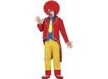 Clown Carnevale Circo Outfit Set Colorato Umorismo Divertente Costume Accessori Moda Festa Elemento Costume Giullare Festivo Umoristico, Taglia: 48 - 50 (M) Colore: Multicolore
