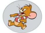 Cuscino In Carbotex Tom & Jerry Mouse 40 Cm Poliestere Grigio/Marrone