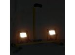 Vidaxl Proiettore Led Con Impugnatura 2X10 W Bianco Caldo