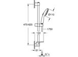 Grohe Set Di Piatti Doccia Tempesta 110 276003 600Mm 3 Getti Ws Cromo