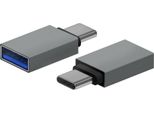Adattatore Usb 3.2 Aisens A108-0718/ Usb Femmina - Usb Tipo-C Maschio/ Grigio