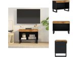 Mobile Tv Vidaxl 60X33X43,5 Cm In Legno Massiccio Di Mango - Mobili Tv