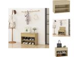 Vidaxl Panca Per Scarpe In Rovere Sonoma 60X30X45 Cm In Legno - Scarpiere E Armadietti