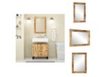 Vidaxl Specchio 70X50 Cm In Legno Massiccio Di Mango E Vetro - Specchio