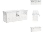 Vidaxl Cassetta Portaoggetti Argento 50X15X20,5 Cm In Alluminio - Cassette Per Attrezzi