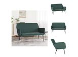 Vidaxl Panca Verde Scuro 108X79X79 Cm In Velluto - Panche