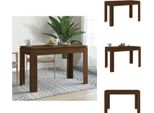 Vidaxl Tavolo Da Pranzo Marrone Look Rovere 120X60X76 Cm Materiale A Base Di Legno - Tavoli Da Pranzo