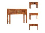 Vidaxl Tavolino 120X32X80 Cm Legno Massiccio Grezzo Di Acacia - Tavolini