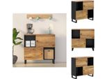 Vidaxl Credenza A 2 Ante 80X33X75 Cm In Legno Massiccio Di Mango - Credenze