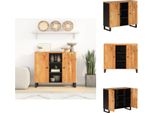 Vidaxl Credenza A 2 Ante 90X33X75 Cm In Legno Massiccio Di Acacia - Credenze