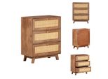 Vidaxl Credenza 61X35X76 Cm In Legno Massiccio Mango - Credenze