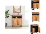 Vidaxl Credenza A 2 Ante 60X33X75 Cm In Legno Massiccio Di Acacia - Credenze