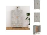Vidaxl Credenza Grigio Cemento 70X31X115 Cm In Legno - Credenze